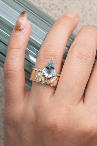 kite aquamarine ring