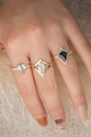 salt and pepper diamond ring