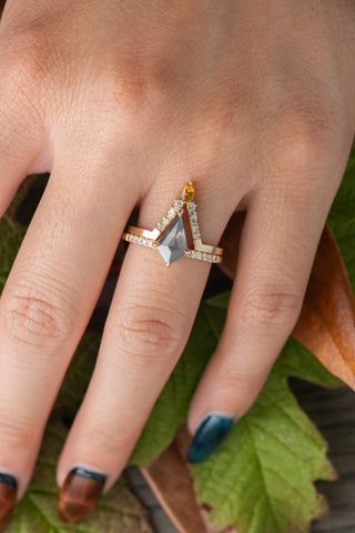 salt and pepper diamond ring