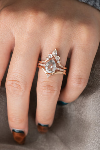 salt and pepper diamond ring