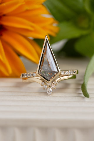 Marquise Diamond Freya Band, 14K Yellow Gold