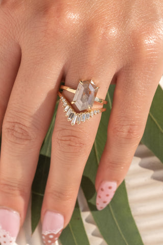 salt and pepper diamond ring