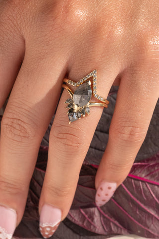 salt and pepper diamond ring