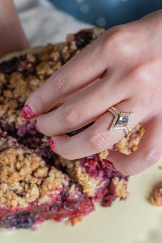 salt and pepper diamond ring
