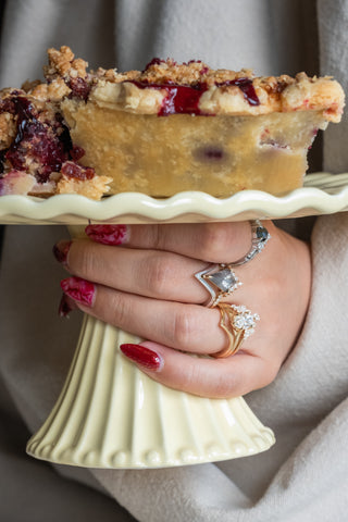 salt and pepper engagement rings