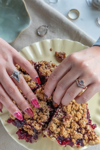 salt and pepper diamond ring