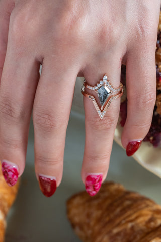 salt and pepper diamond ring