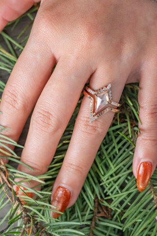 salt and pepper diamond ring