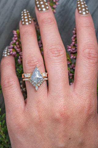 salt and pepper diamond ring