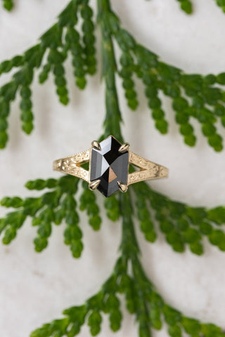 black diamond ring