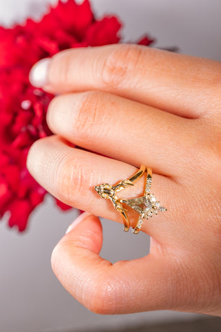 salt and pepper diamond ring