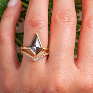 salt and pepper diamond ring