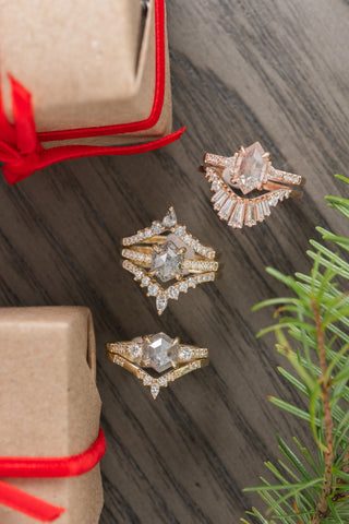 hexagon engagement rings