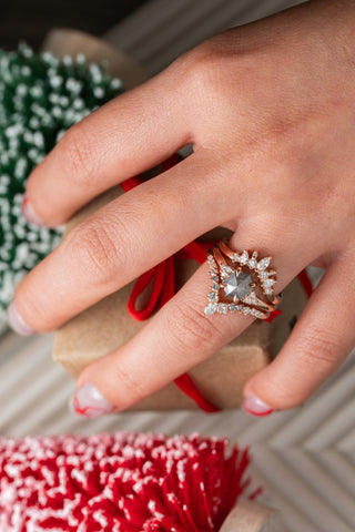 salt and pepper diamond ring