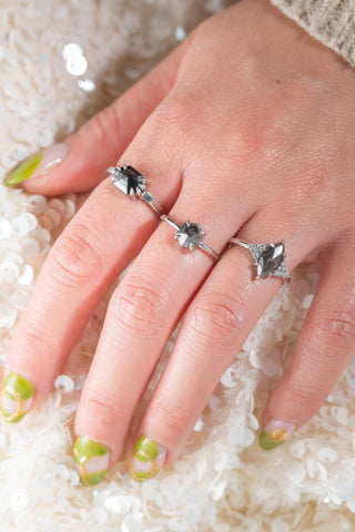 salt and pepper diamond ring