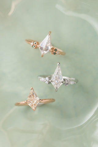 moissanite engagement rings