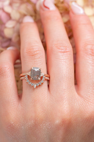 salt and pepper diamond ring