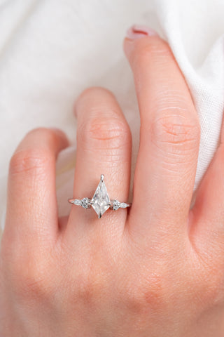 kite moissanite ring