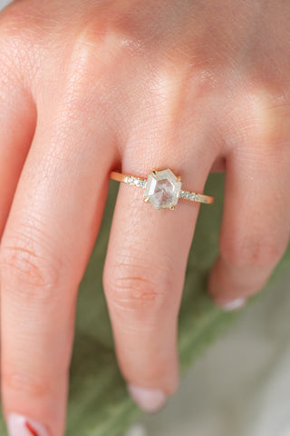 salt and pepper diamond ring