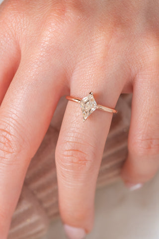kite moissanite ring