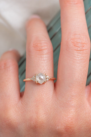 salt and pepper diamond ring