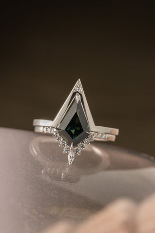 Single Diamond Victoria Wedding Band, 14k White Gold