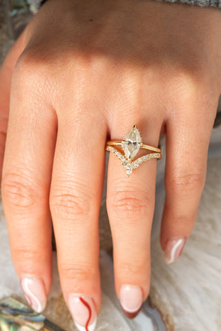 marquise moissanite ring