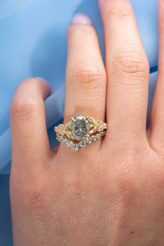 salt and pepper diamond ring