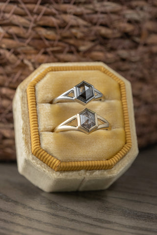 hexagon engagement rings