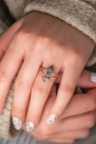 salt and pepper diamond ring