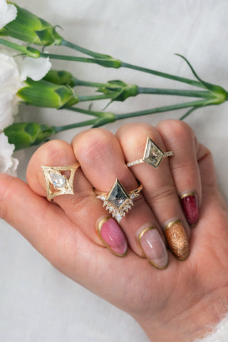 salt and pepper diamond ring