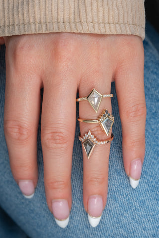 salt and pepper diamond ring