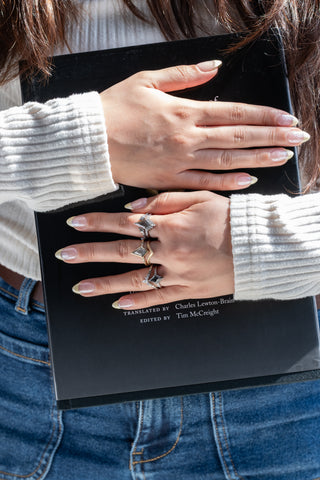 salt and pepper diamond ring