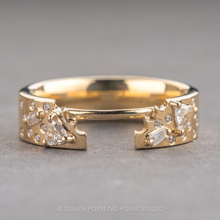 Stardust Wedding Ring Cuff, 5mm