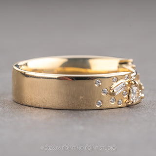 Stardust Wedding Ring Cuff, 5mm