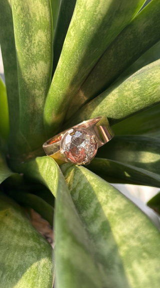 Custom Cepheus-Tulip Bezel Jane Engagement Ring