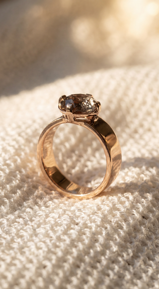 Custom Cepheus-Tulip Bezel Jane Engagement Ring