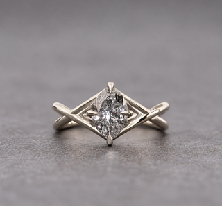 Custom Woven Split Shank Jane Engagement Ring
