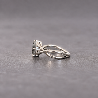 Custom Woven Split Shank Jane Engagement Ring