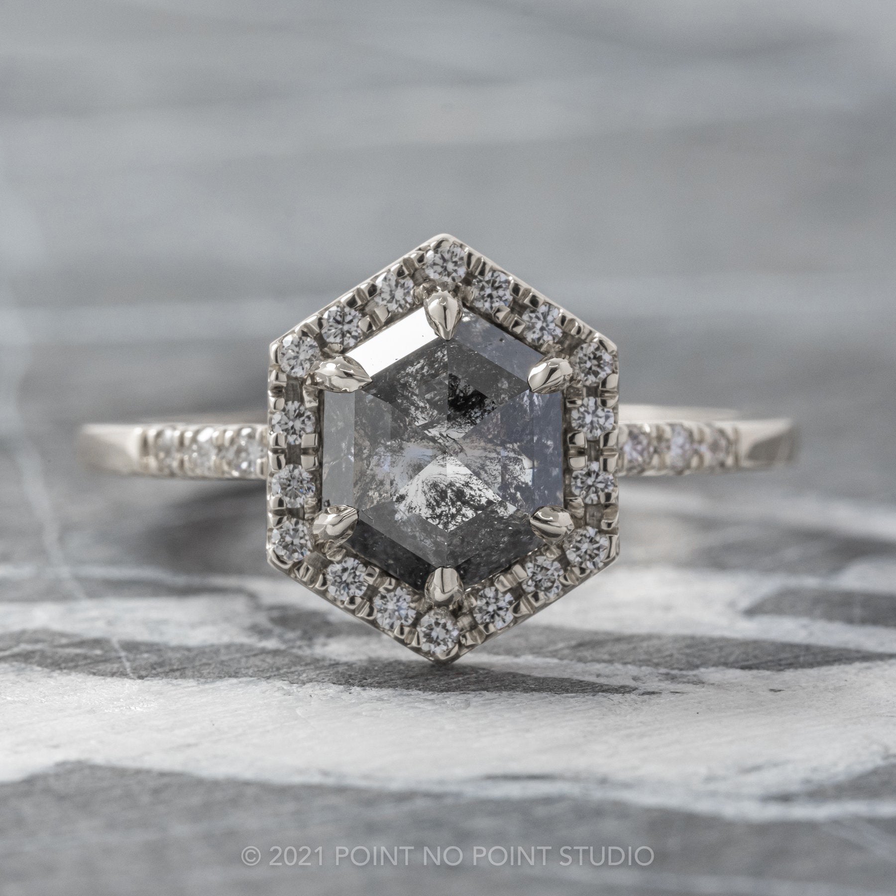 Point Cut Diamond Ring