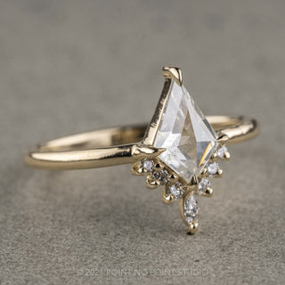 .87 Carat Icy White Diamond Engagement Ring, Ava Setting, 14K Yellow Gold