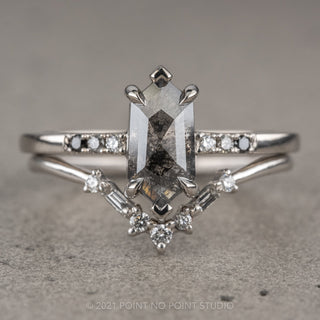 salt and pepper hexagon diamond