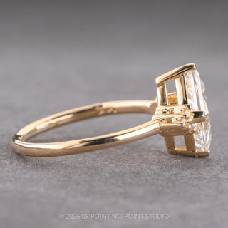 Lozenge Lab Diamond Engagement Ring, Quinn Setting
