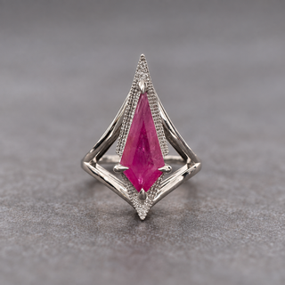 Custom Kite Ruby Basket Arwen Engagement Ring