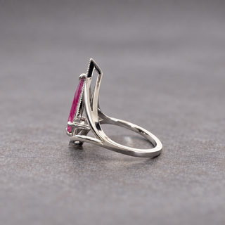 Custom Kite Ruby Basket Arwen Engagement Ring