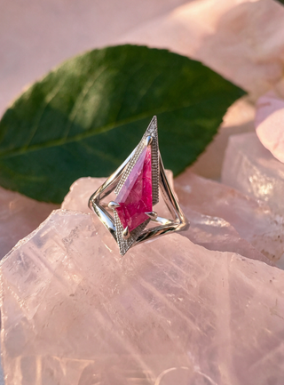 Custom Kite Ruby Basket Arwen Engagement Ring