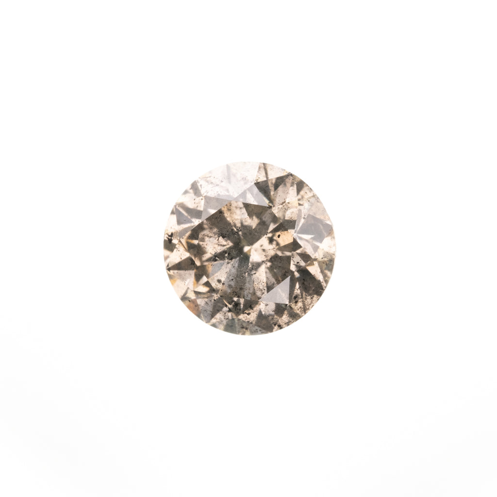 .95 Carat Salt and Pepper Brilliant Cut Round Diamond – Point No Point ...