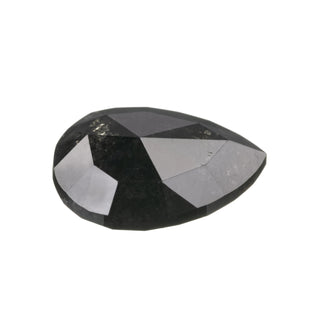 3.46 Carat Black Double Cut Pear Diamond