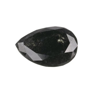 3.46 Carat Black Double Cut Pear Diamond