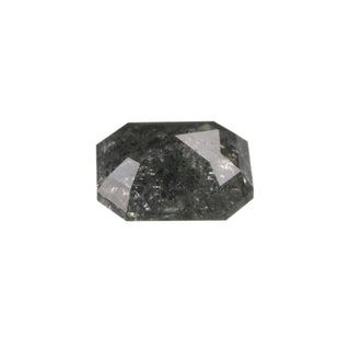 1.56 Carat Black Speckled Rose Cut Emerald Diamond